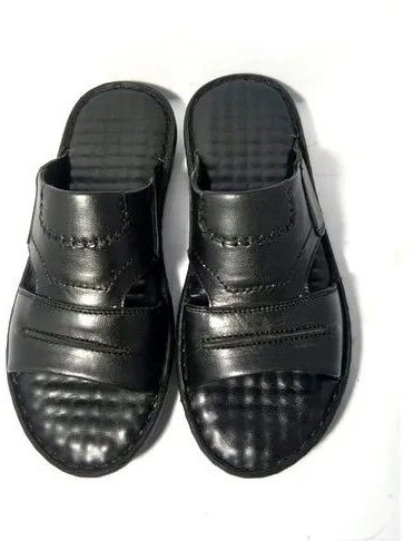 Mens Daily Wear Leather Slipper