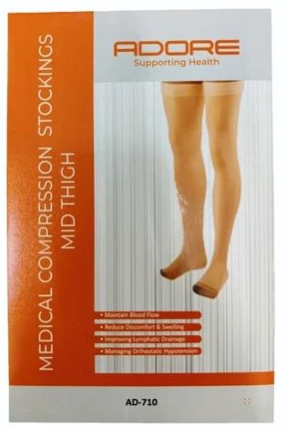 Mid Thigh Medical Compression Stocking