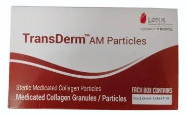 Sterile Medicated Collagen Particles