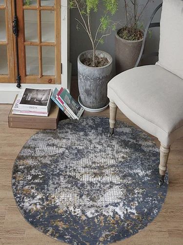 Round Hand Knotted Carpet