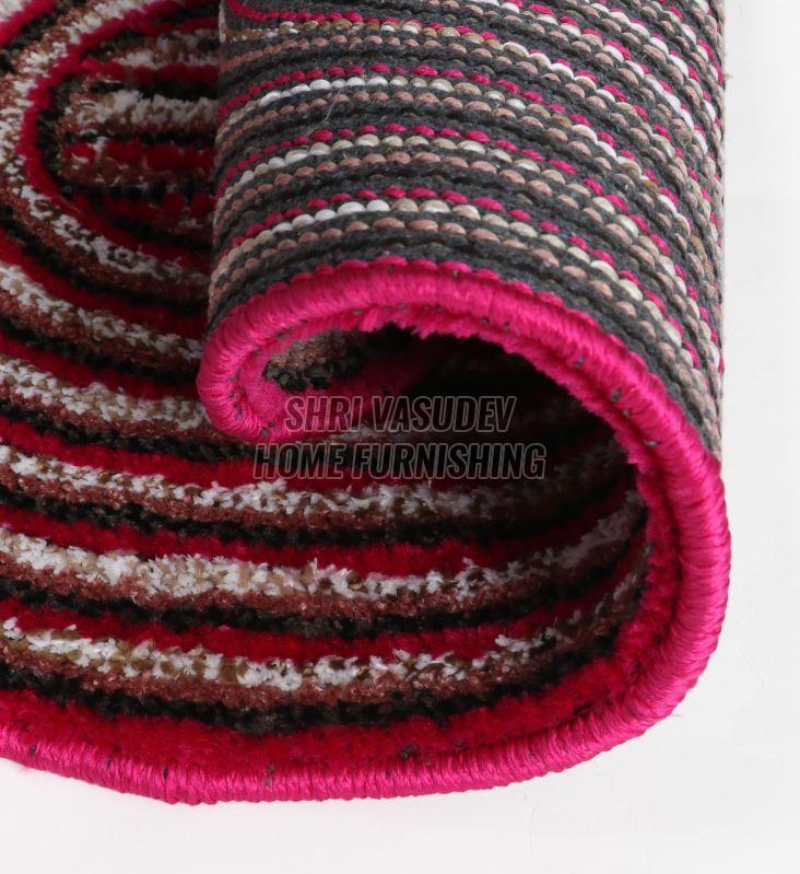 Luxury Multicolor Oval Bathroom Mat