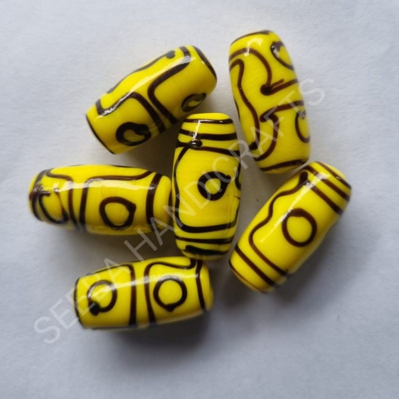 Big Hole Chevron Beads