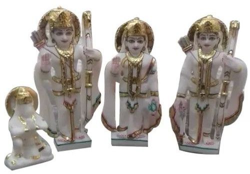 3 Feet Marble Ram Darbar Statue