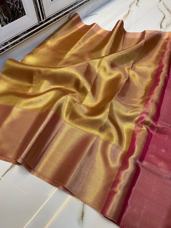 Maroon & Golden Banarasi Silk Saree