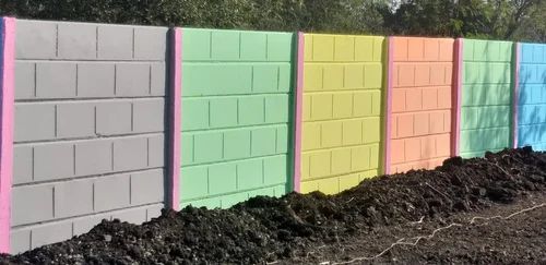 Color Coated RCC Readymade Compound Wall