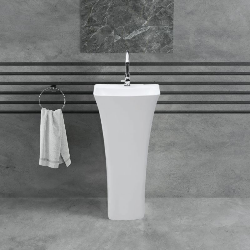 Lavatory Ceramic One Piece Wash Basin