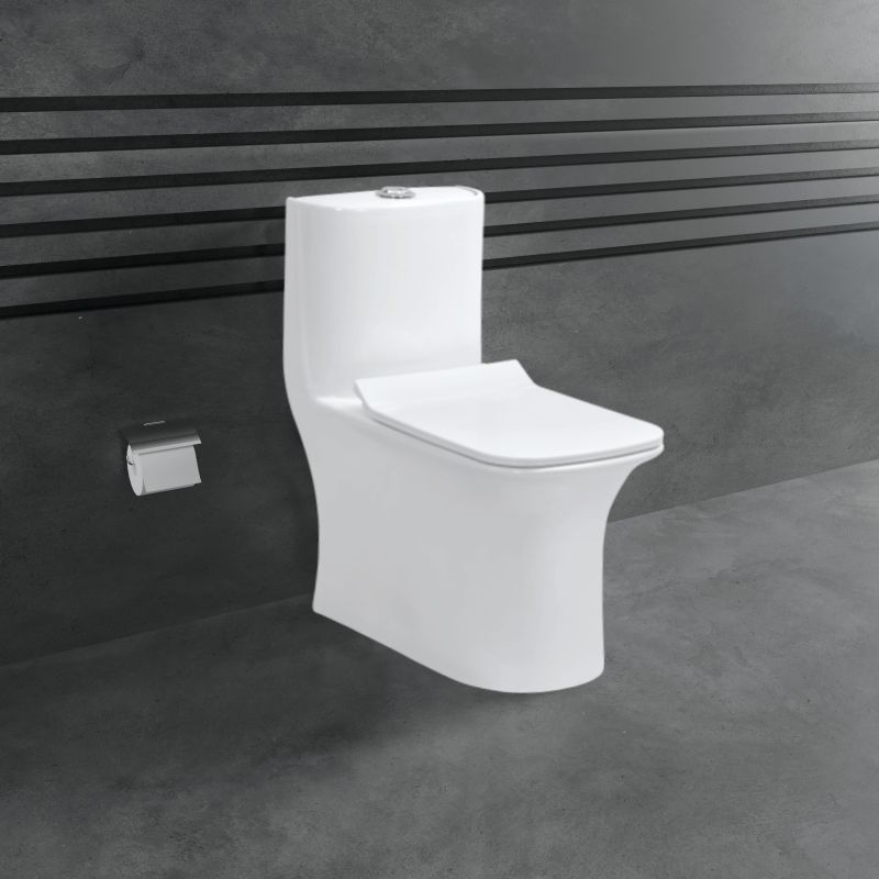 White Ceramic Floor Mounted Water Closet