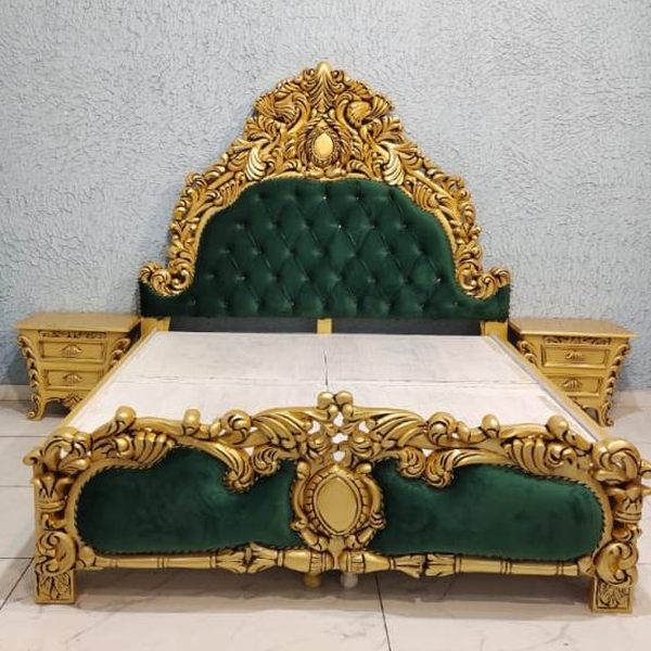 Teak Wood Maharaja Beds