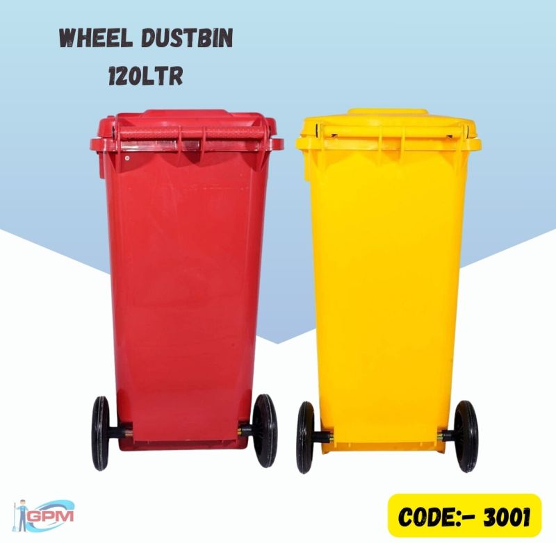 120 Ltr Plastic Wheel Dustbin