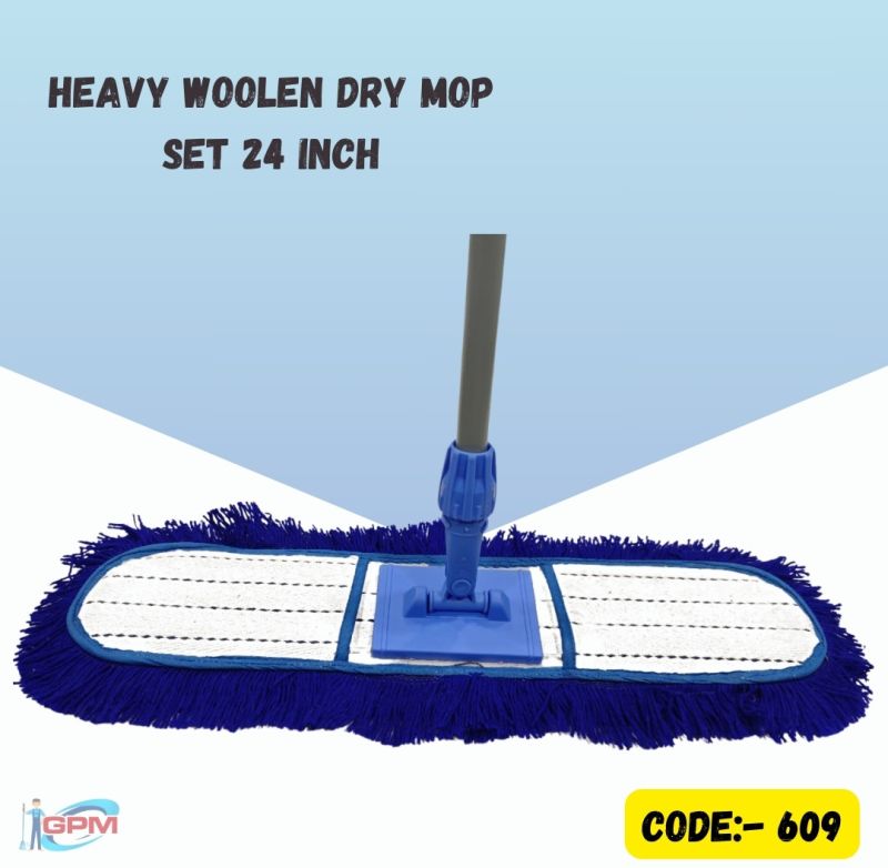 24 Inch Heavy Wollon Dry Mop Set