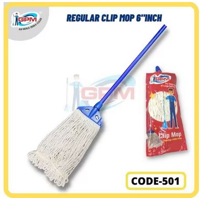 6 Inch Regular Clip Microfiber Mop Set