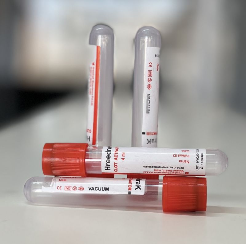 Clot Activator Vacuum Blood Collection Tube