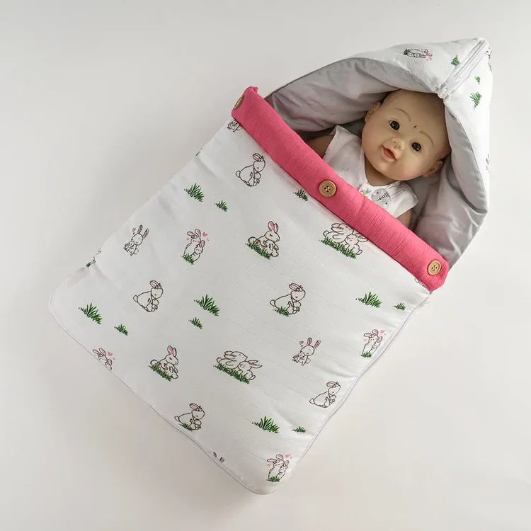 Elegant Printed Baby Carry Bed