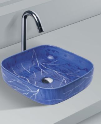 Blue Table Top Wash Basin