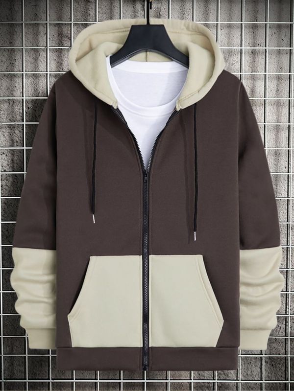 Mens Double Shade Hoodie Jacket