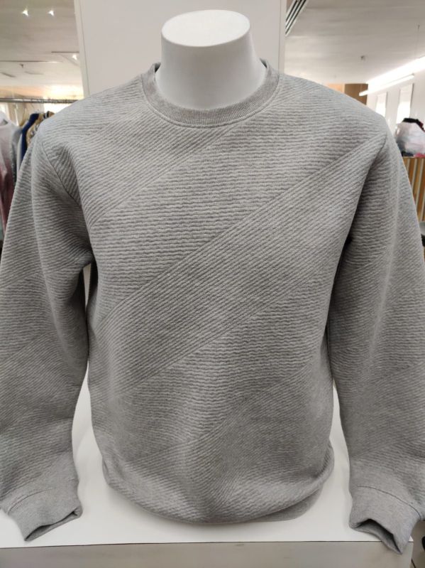 Mens Grey Plain Sweatshirt