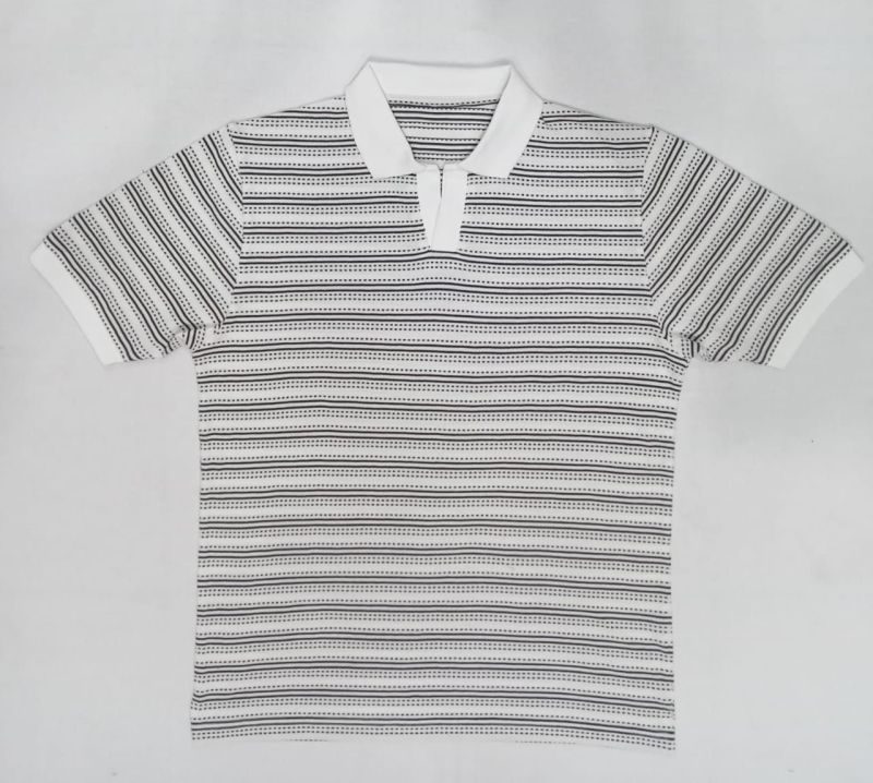 Mens Lining Polo Neck T Shirt