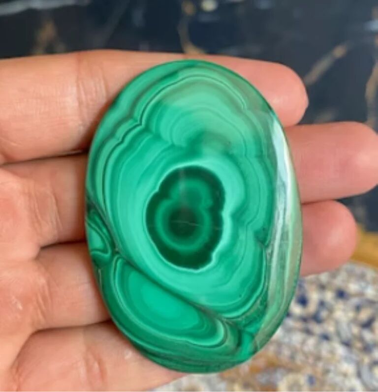 Green Malachite Cabochon Gemstone