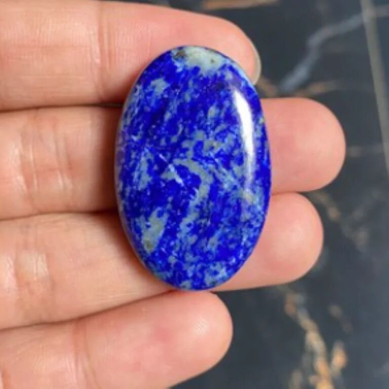 Oval Shape Blue Lapis Lazuli Gemstone