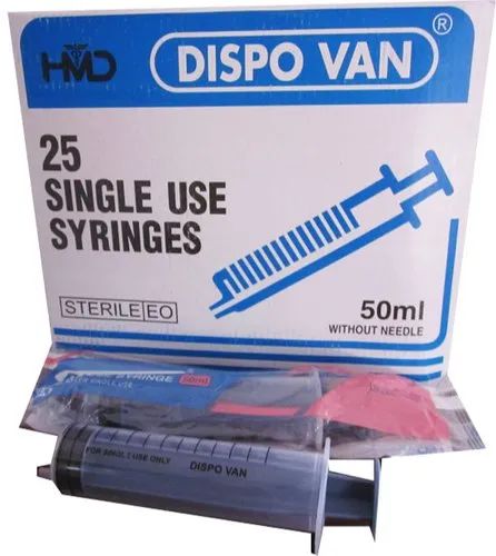 Dispovan Syringes 50ml Without Needle