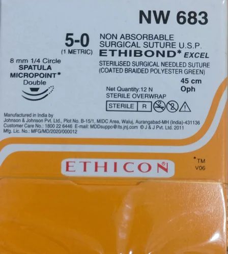 Ethicon Ethibond Excel USP 5-0 NW683 Mersilk Suture