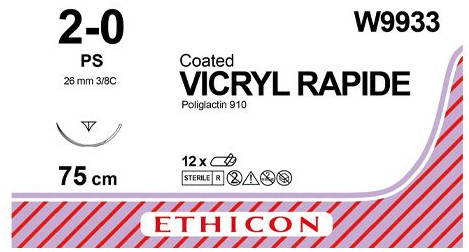 Ethicon W9933 Vicryl Rapide Suture