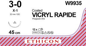 Ethicon W9935 Vicryl Rapide Suture