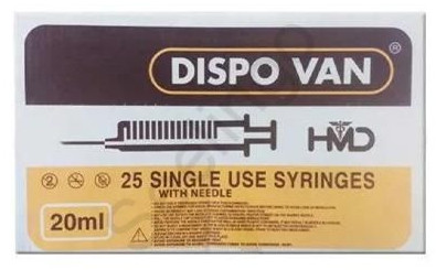 HMD 20ml Syringe Wth Needle