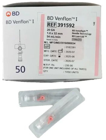 PVC BD Venflon 20g Cannula