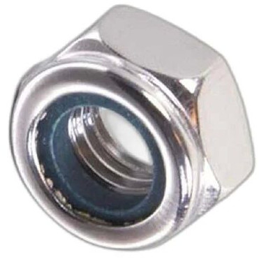 12 Mm Mild Steel Hex Nylock Nut