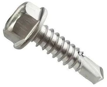 2 Inch Mild Steel Hex Slotted Screw