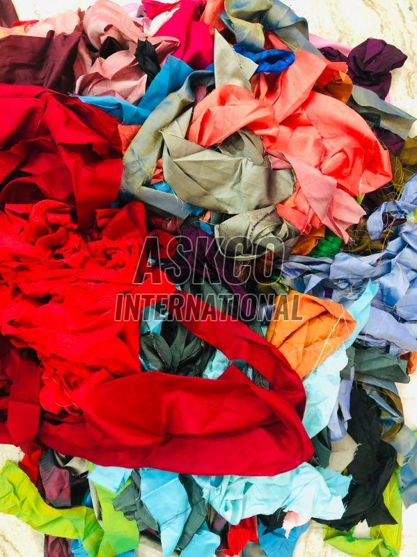 Silk textile waste