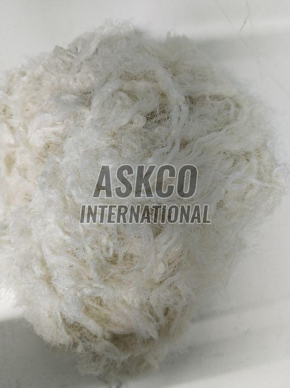 White Silk Yarn Waste