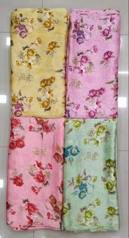 Printed French Crepe Fabric