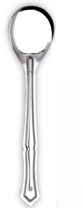 Oval Stainless Steel Serving Spoon