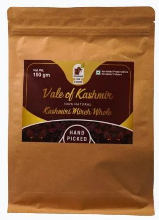 100 gm Kashmiri Whole Red Chilli