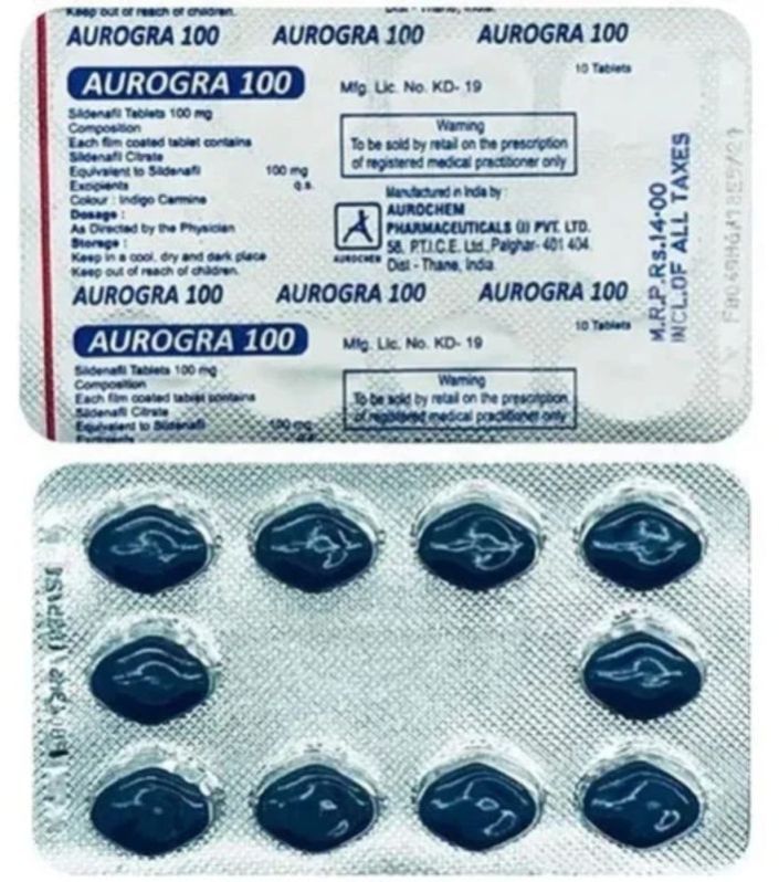 Aurogra 100mg Tablets