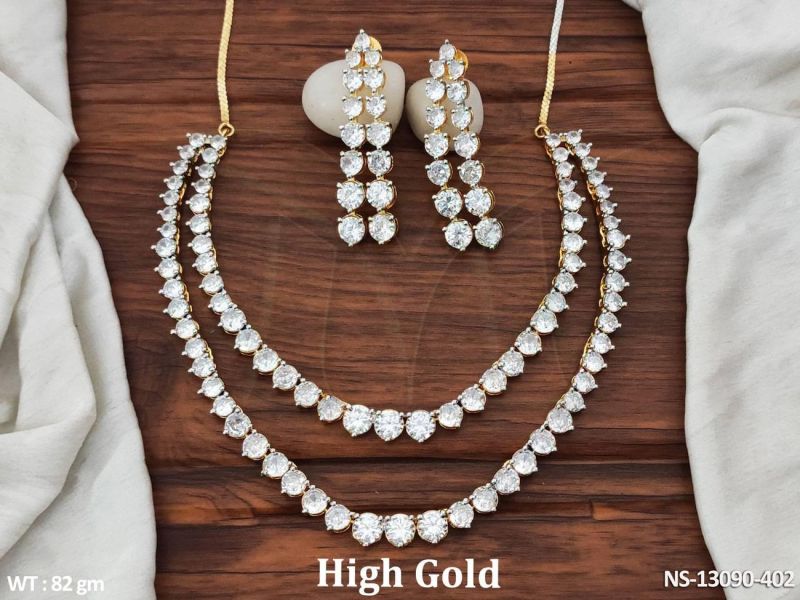 NS-13090-402 American Diamond Necklace Set