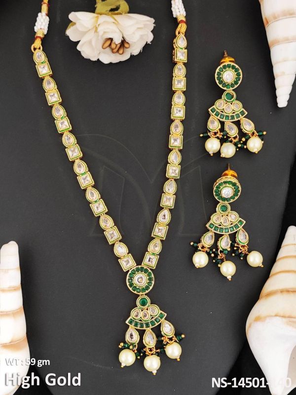 NS-14501-140 Polki Necklace Set