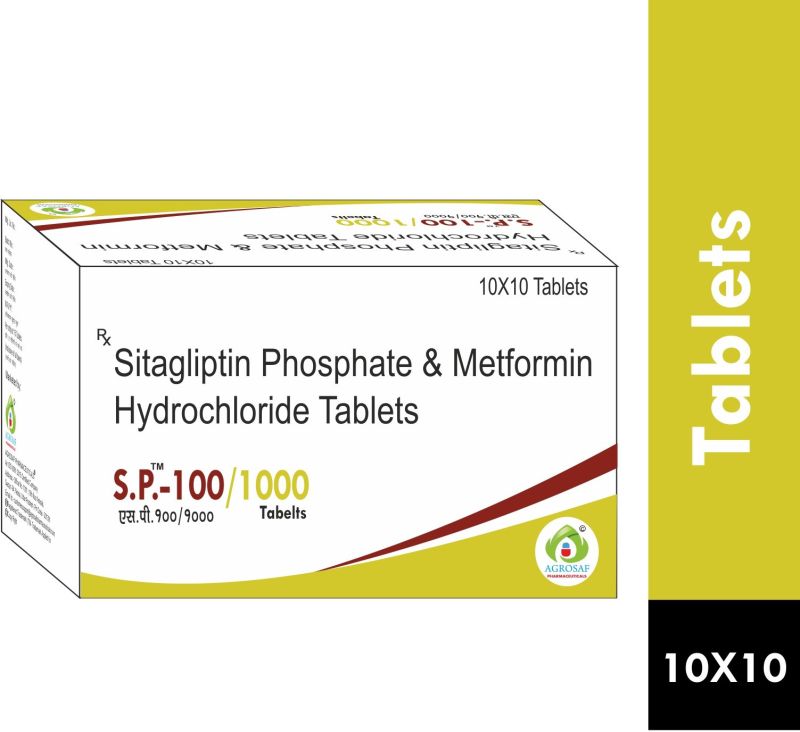 Sitagliptin 100mg & Metformin ER 1000mg Tablet