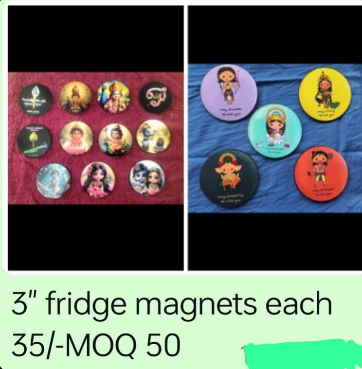 Printed Wooden Fridge Magnet