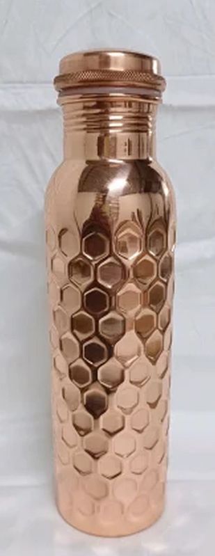 900 Ml Hammered Copper Water Bottle