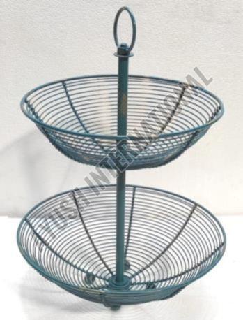 30X30 Cm 2 Tier Iron Wire Basket