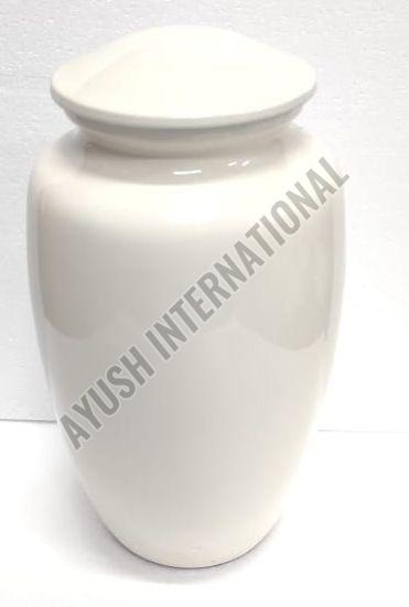 AIAL.URN24-2502 Plain White Aluminum Urn