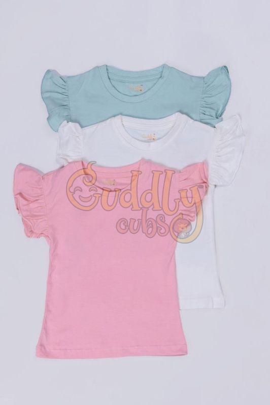 0-5 Year Girls Frill T-shirt