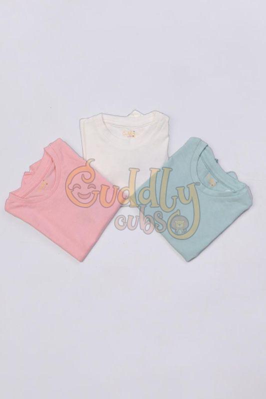 0-5 Year Girls Round Neck T Shirt