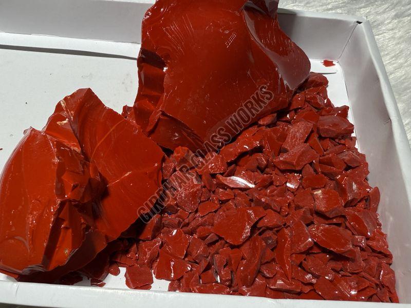 Red Decorative Glass Rocks