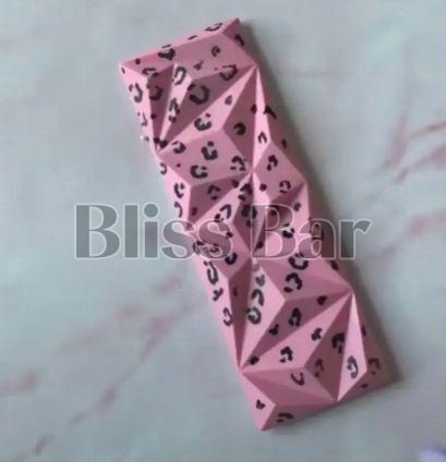Pink Leopard Print Cereal Chocolate Bar