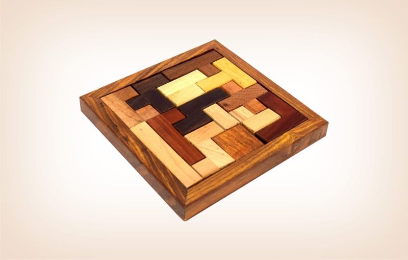 Square Wooden Puzzle Board