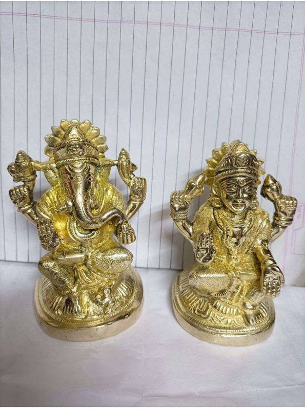 Brass Idol Lakshmi Ganesh Ji Statue